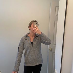 Patagonia quarter zip grey w/ sleeve pocket Medium.